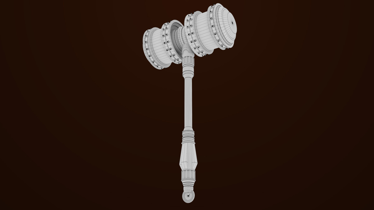 Sci Fi Battle Hammer 07 URP HDRP Textures