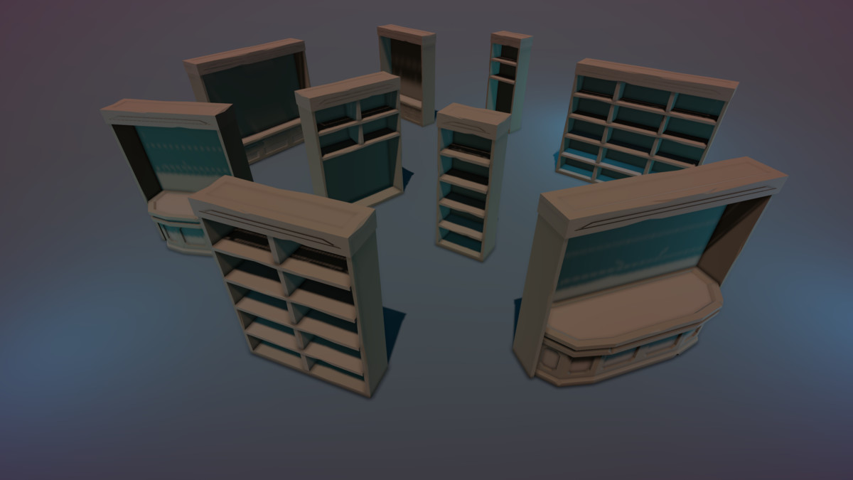 STYLIZED Fantasy Magitech Laboratory - Low Poly 3D Art