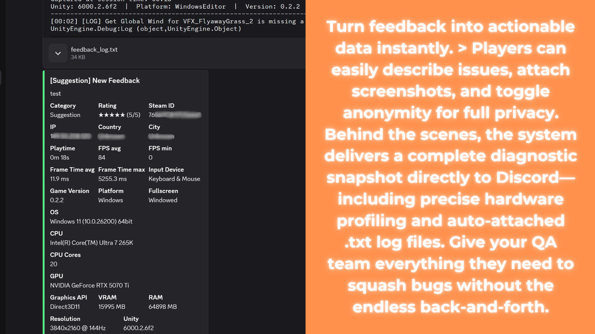 BT-Report & Feedback Kit: Plug-and-Play Intelligent Feedback System