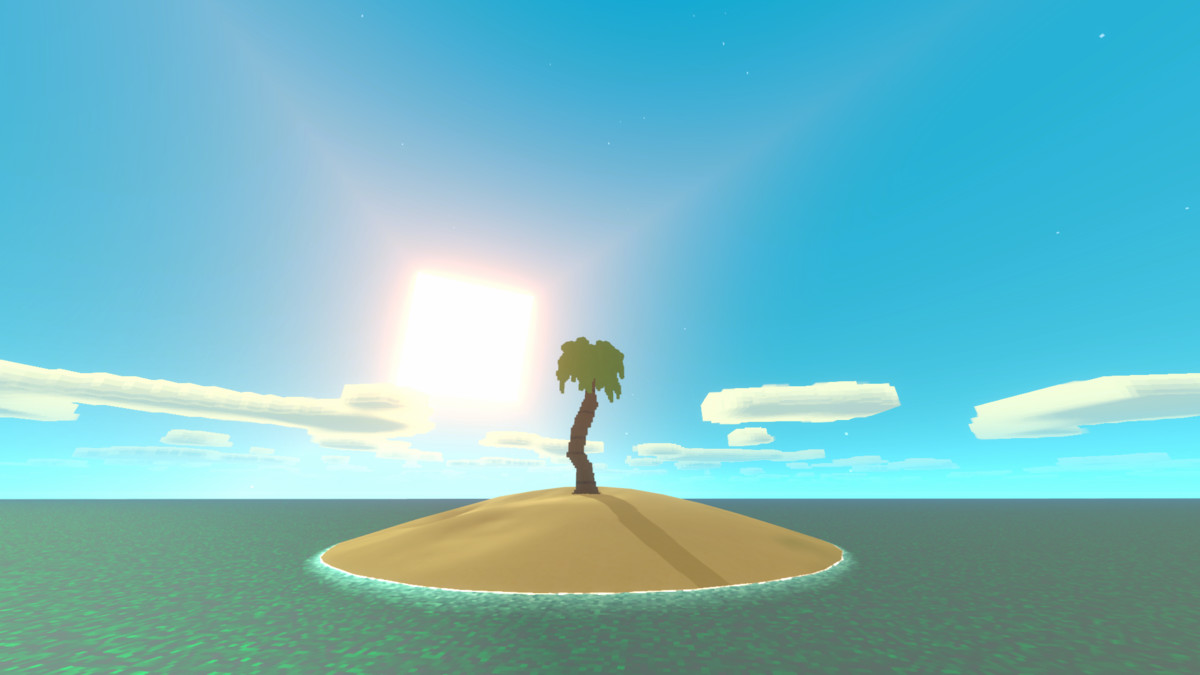 SKYVOX - Stylized volumetric procedural Voxel sky system for URP