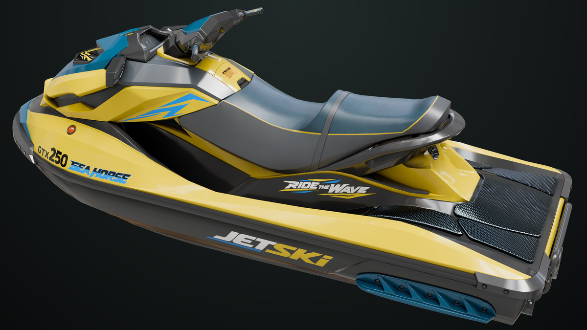 Jet Ski 02 Yellow Textures