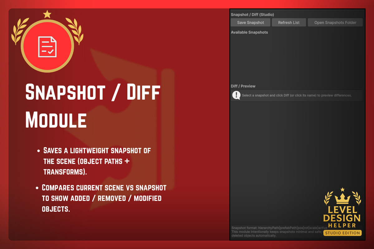 Level Design Helper — STUDIO EDITION