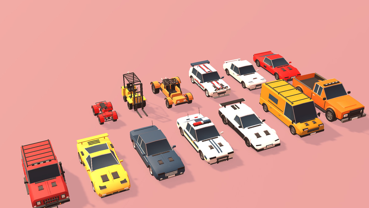 Street Legends – Low Poly Drift Pack