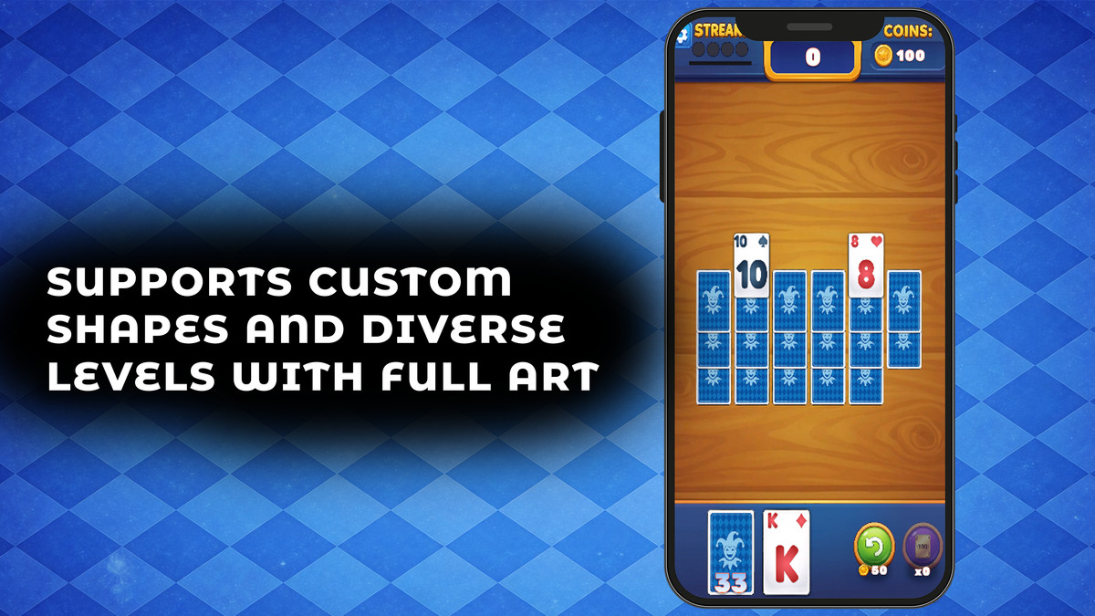 Tri Peaks Solitaire | Template + Editor