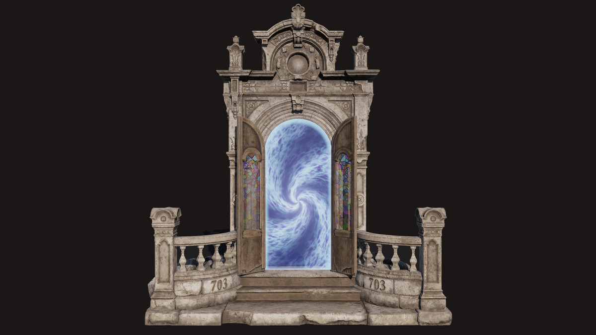 Old Abandoned Door Portal