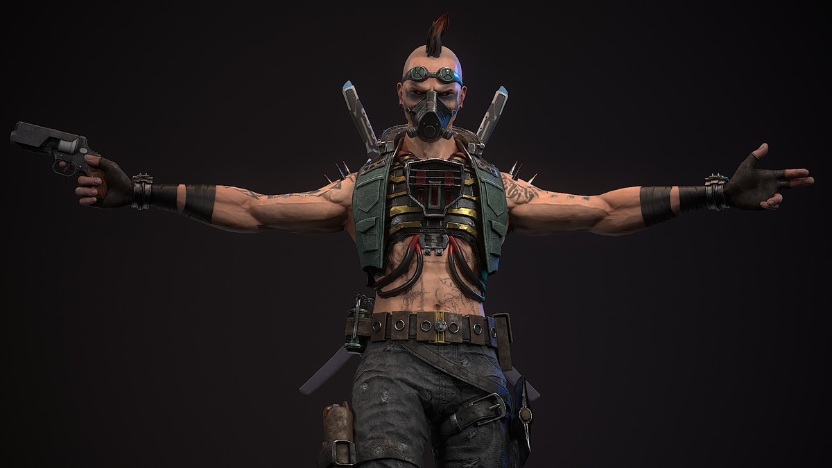 Sci-Fi Punk Warrior