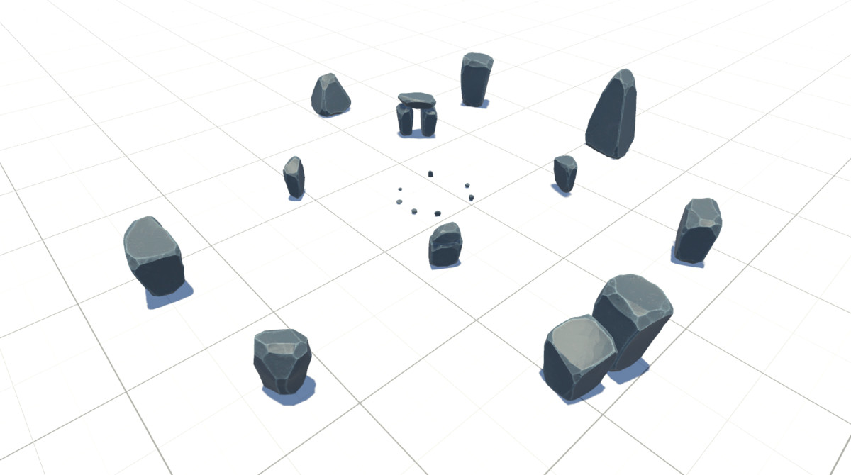 Stylised Rocks and Ruins