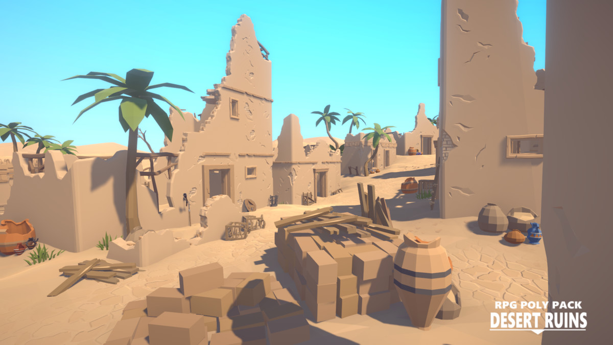 RPG Poly Pack - Desert Ruins