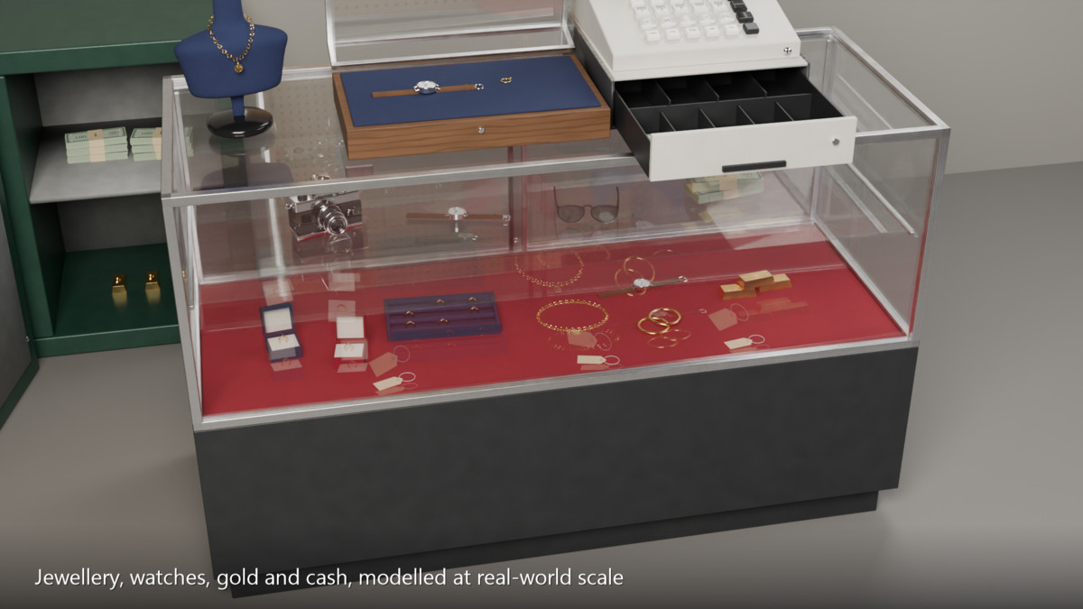 Pawn Shop Kit: Interactive Props & Modular Room