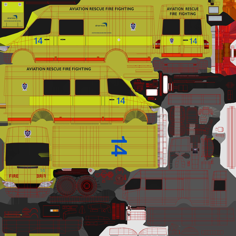 ARFF Fire Fighting Vehicle (394)