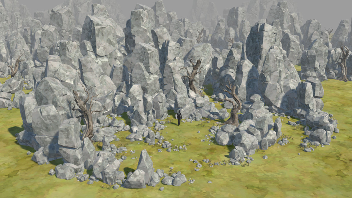 LowPoly Nature Stone