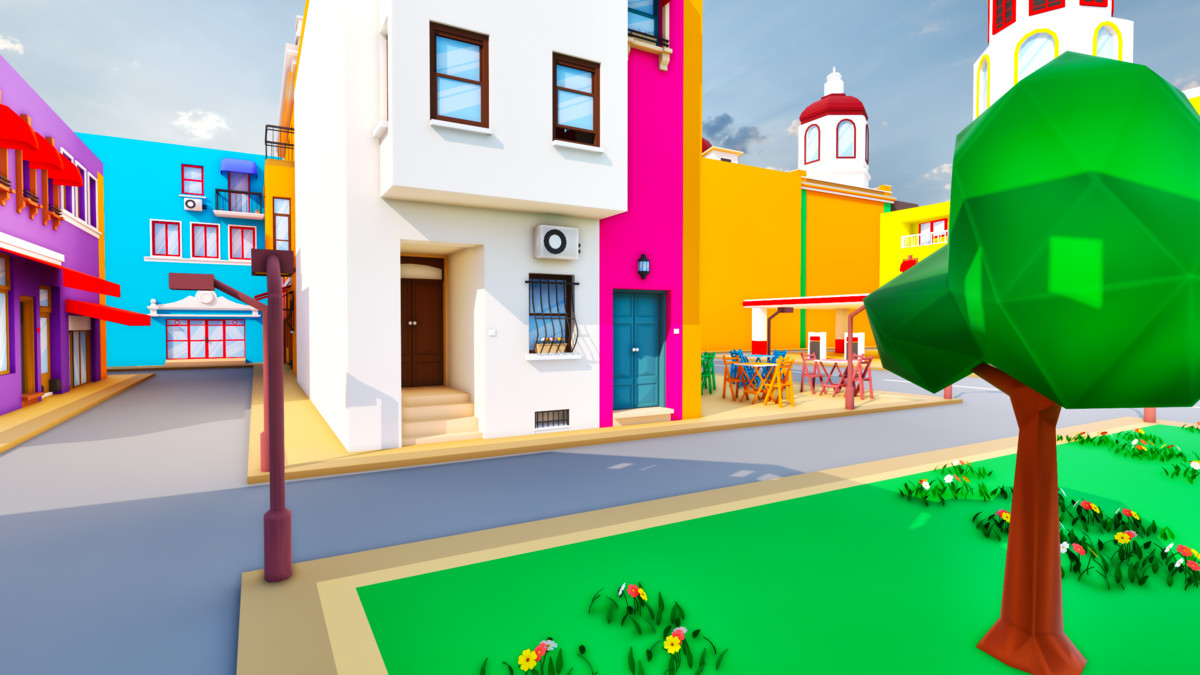 Modular Eastern City Low Poly Istanbul [Enterable Interior] [Desktop & Mobile]