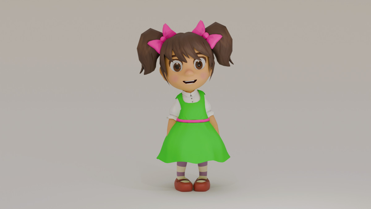 Cute and Creepy Girl Pack 3D