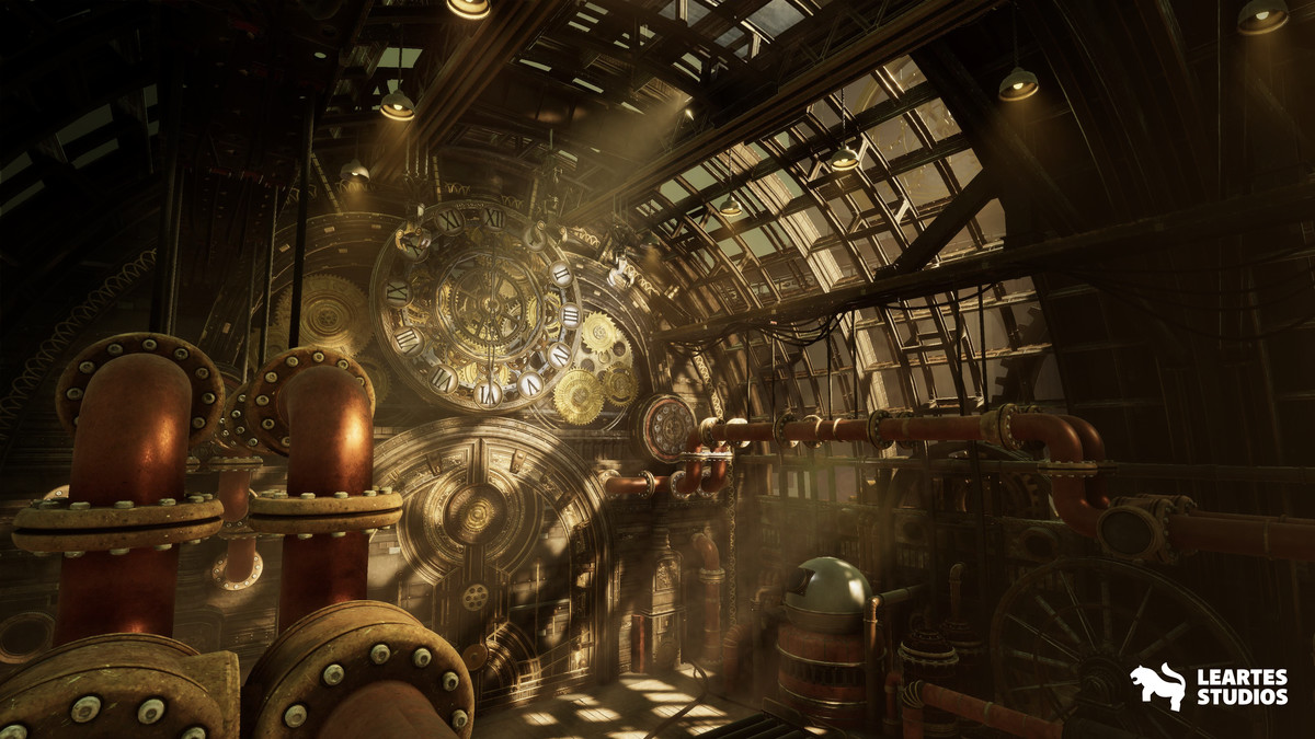 Steampunk Clock Factory Environment
