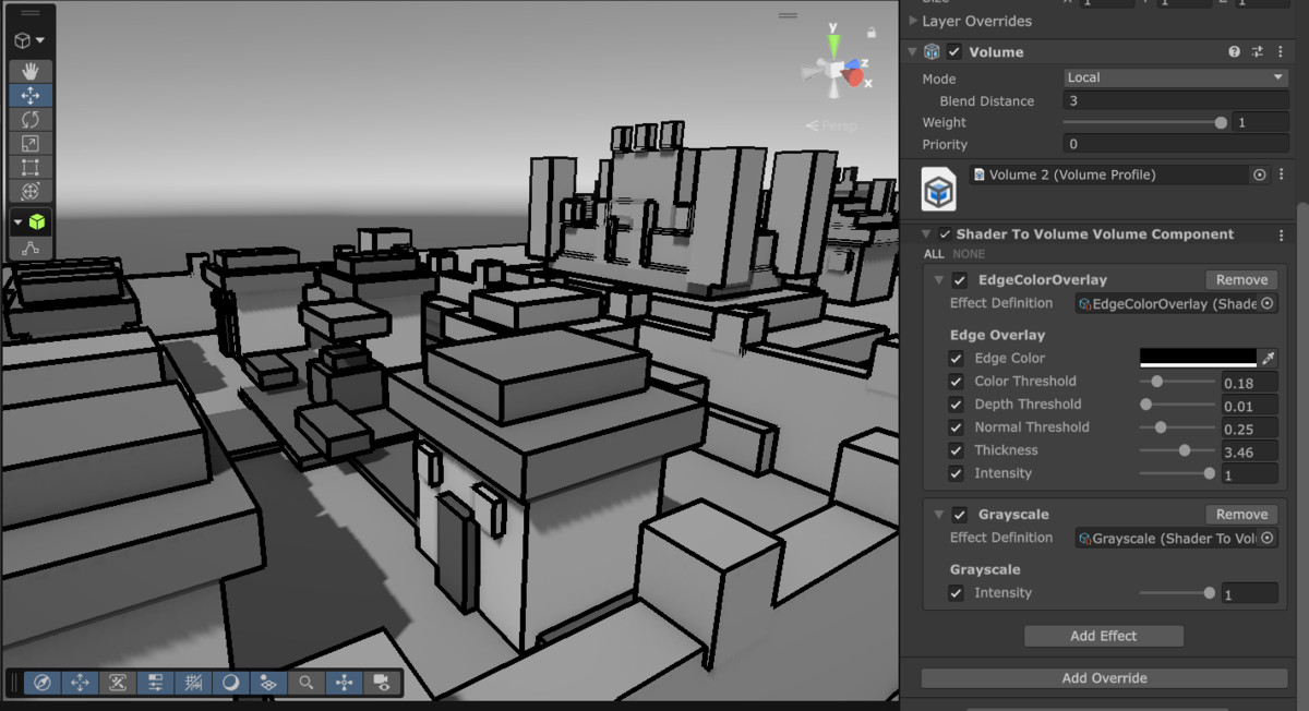 Shader to Volume Post FX