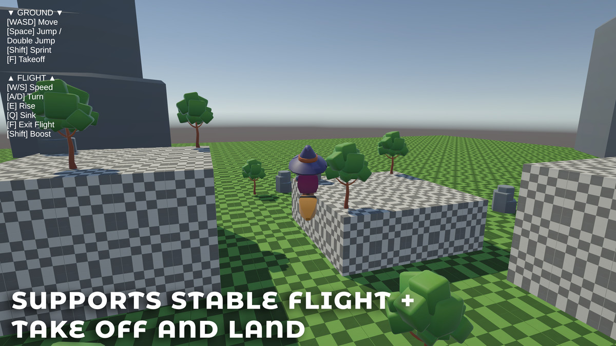 Aerial Mount Controller | Physics based Flying/Witch/Mech Movement System