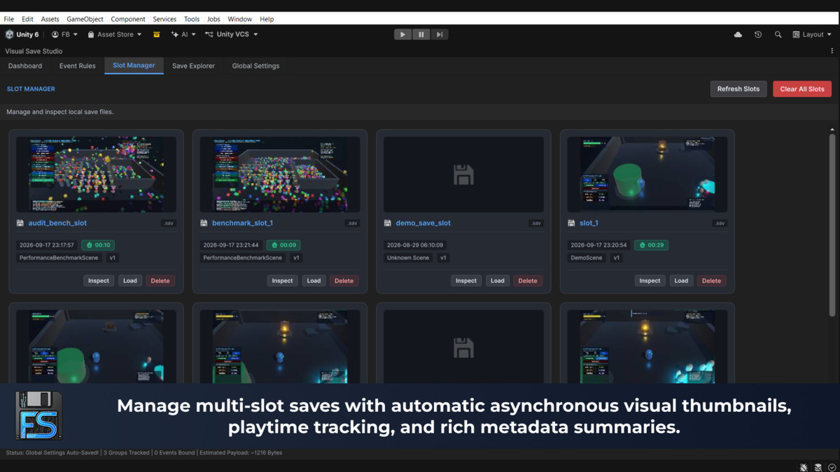 FuzzySave: Zero-Code Visual Save & Load System