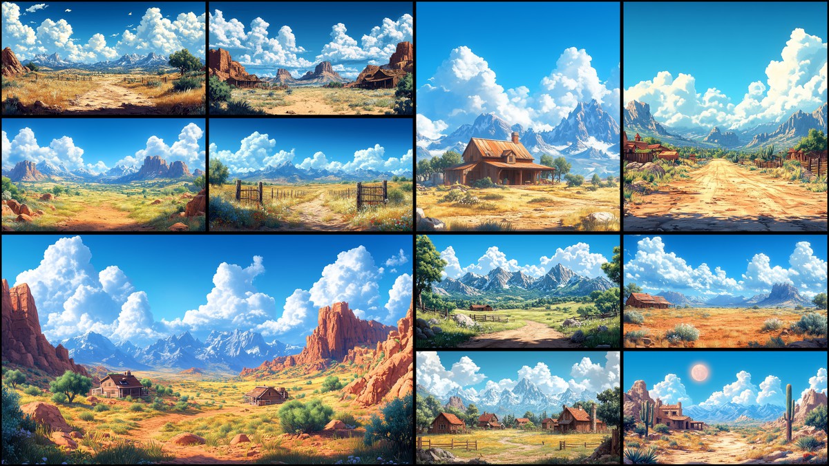 2D Backgrounds Huge Pack