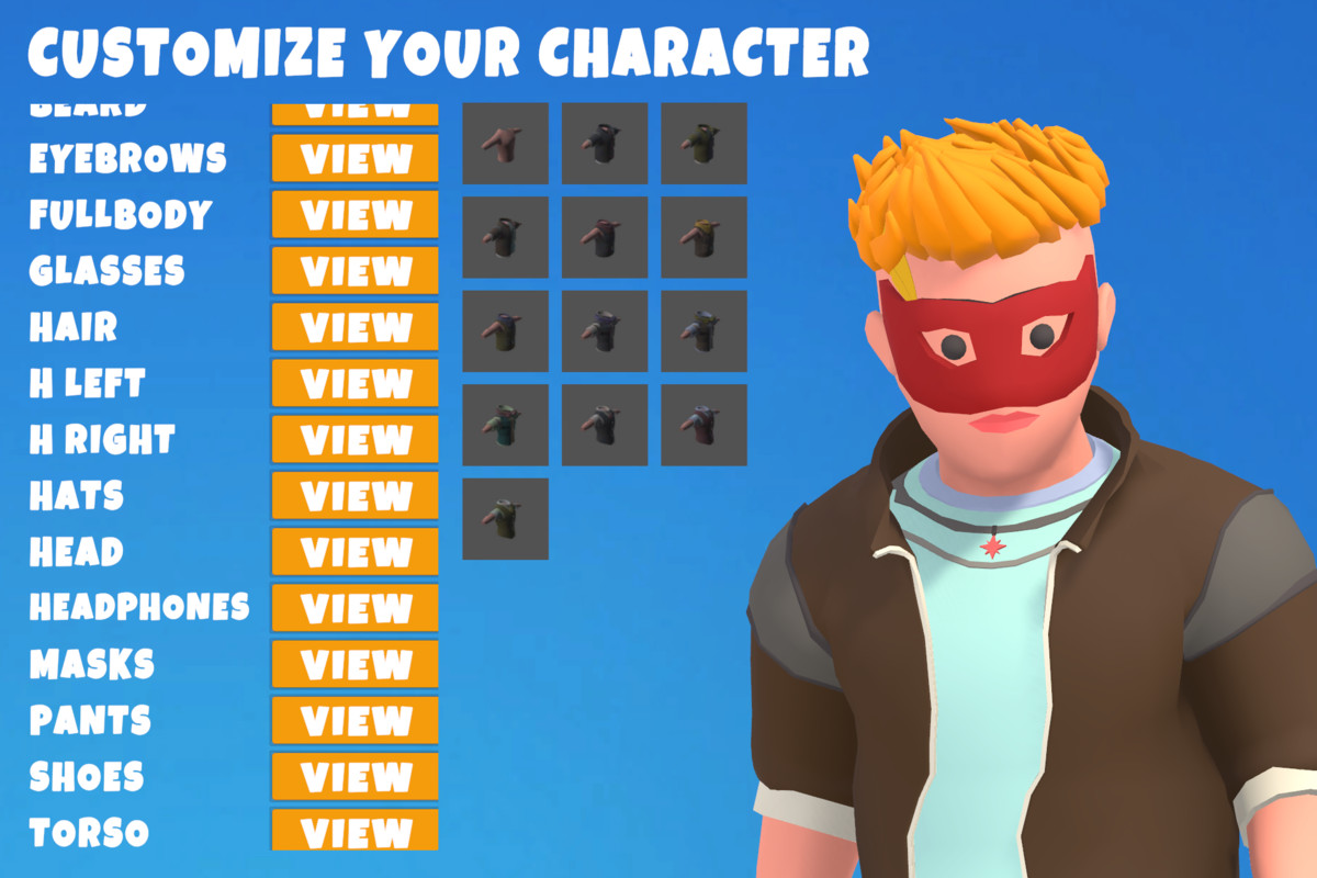 Customizable 3D Funny Characters Bundle