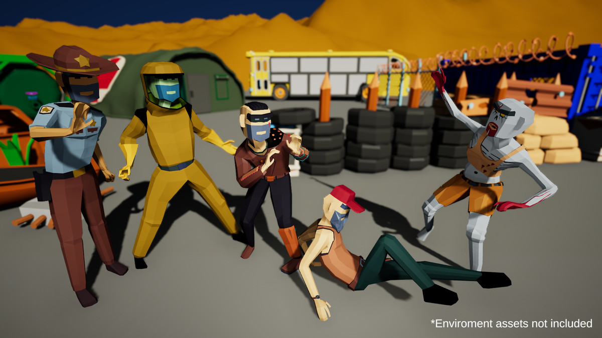 3D Characters Lowpolly Bundle 6