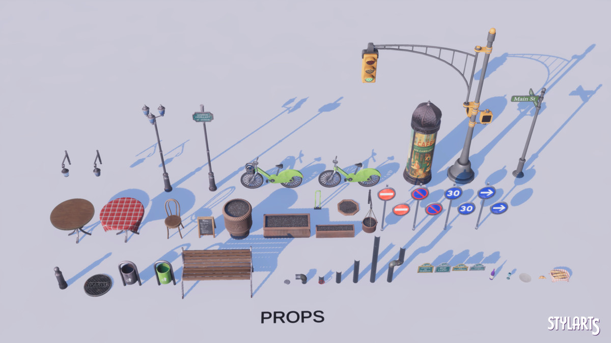 Stylized Paris City