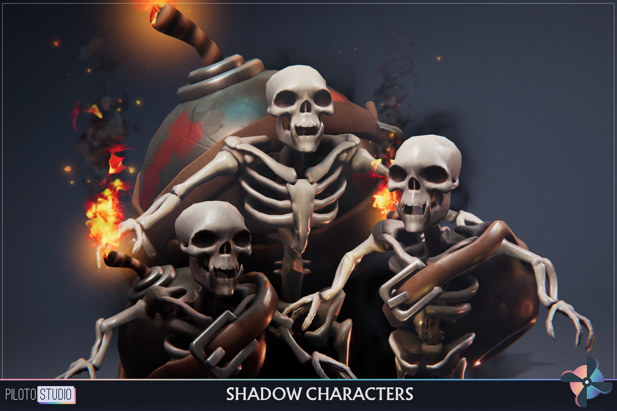 Shadow Ultimate MegaPack- 12 Families + Boss - 39 Characters + Animations