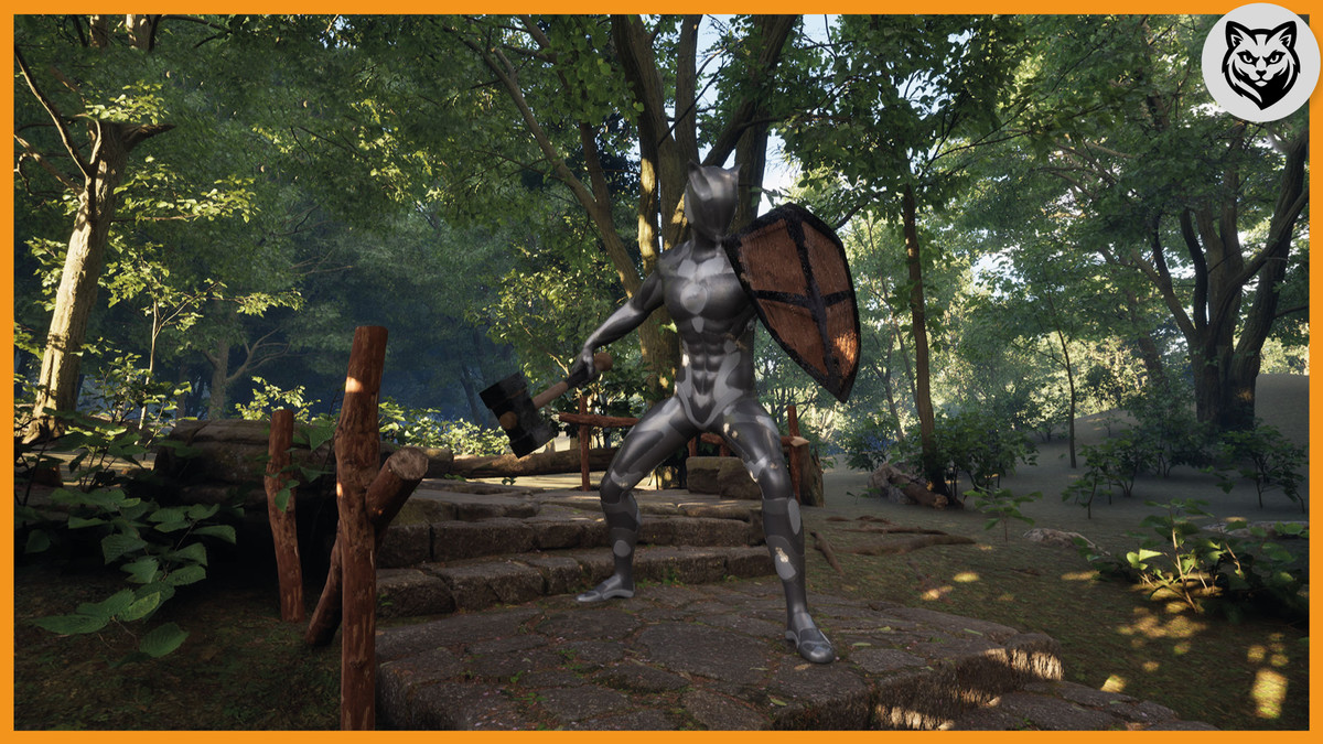 Hammer and Shield Combat Animation Pack