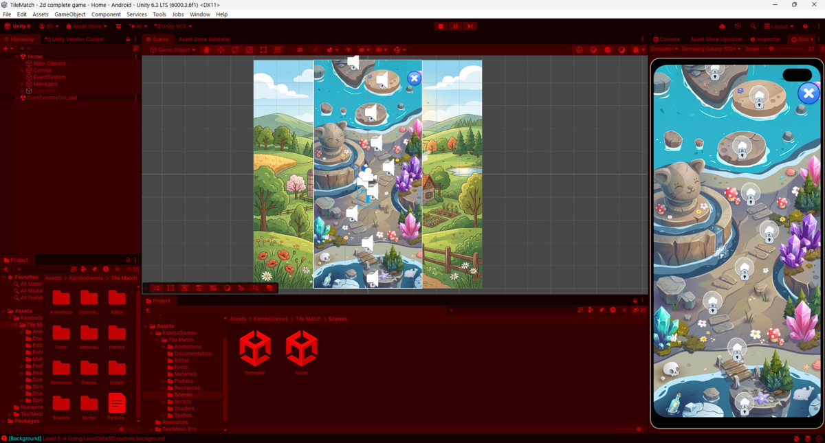 Tile Match - 2D Complete Template