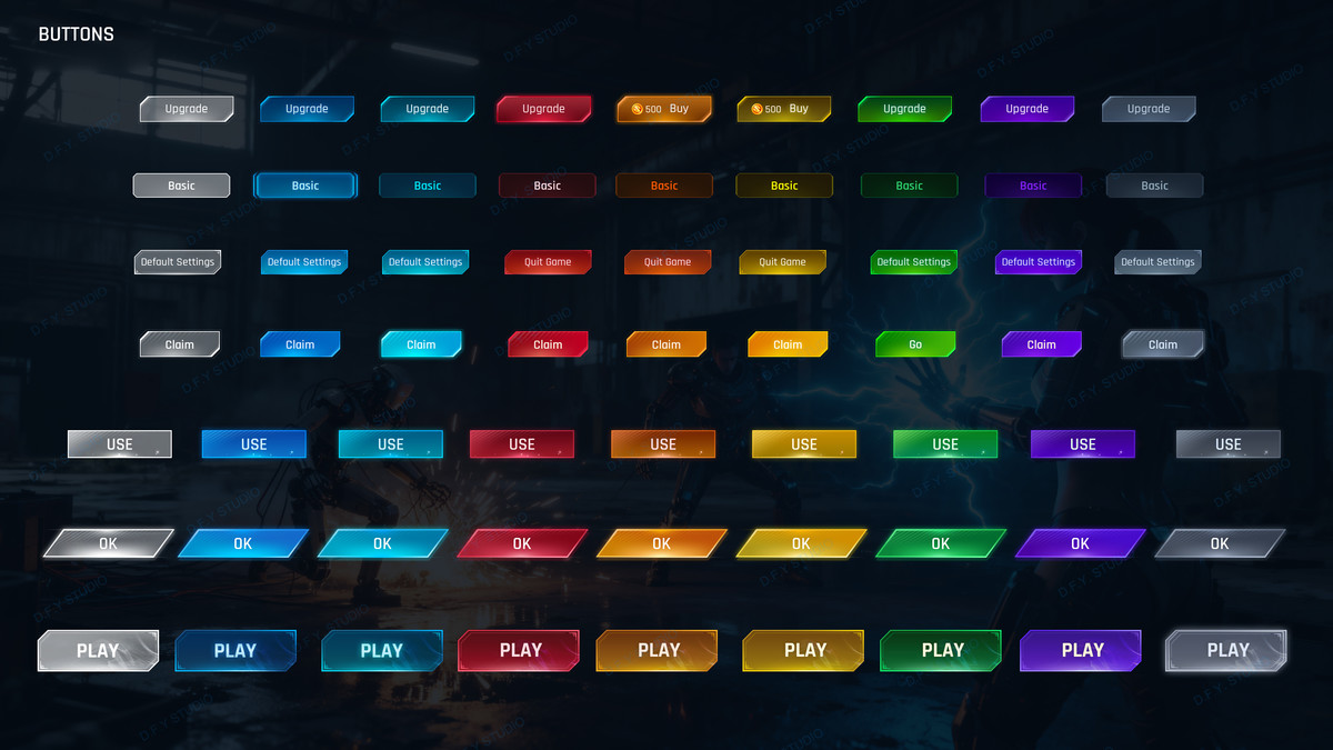 Super Sci-Fi Complete UI Pack(+PSD)