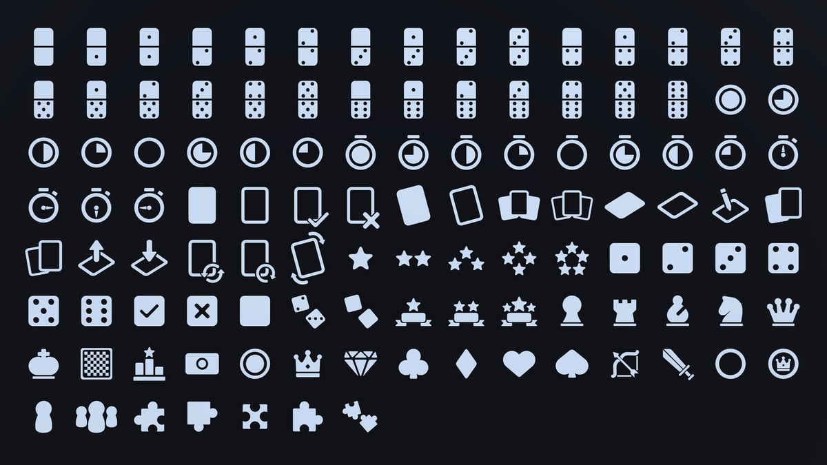 Low Poly 3D Icons - Gameboard Edition