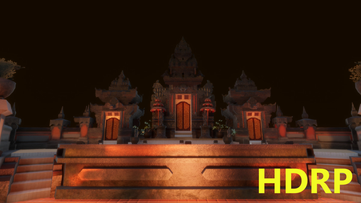 Virtual Balinese Theater Stage 3D Model