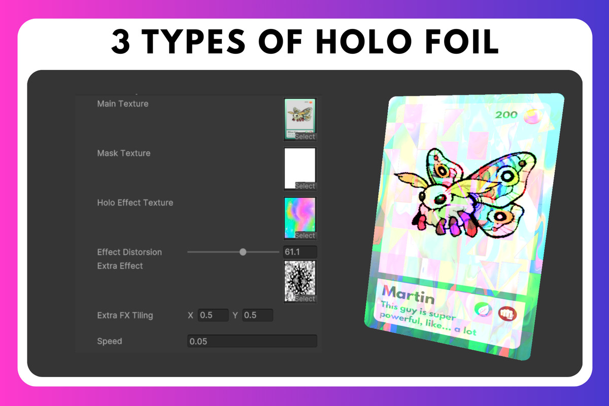 Card TCG Holographic Shaders Pack