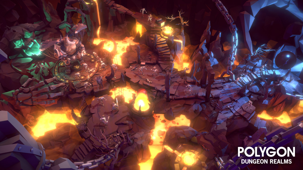 Value Bundle – POLYGON Dungeon Realms and Dwarven Dungeon Map