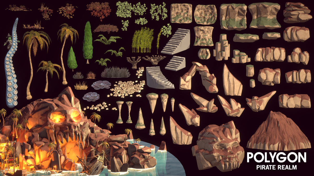 POLYGON - Pirate Realm - Art by Synty