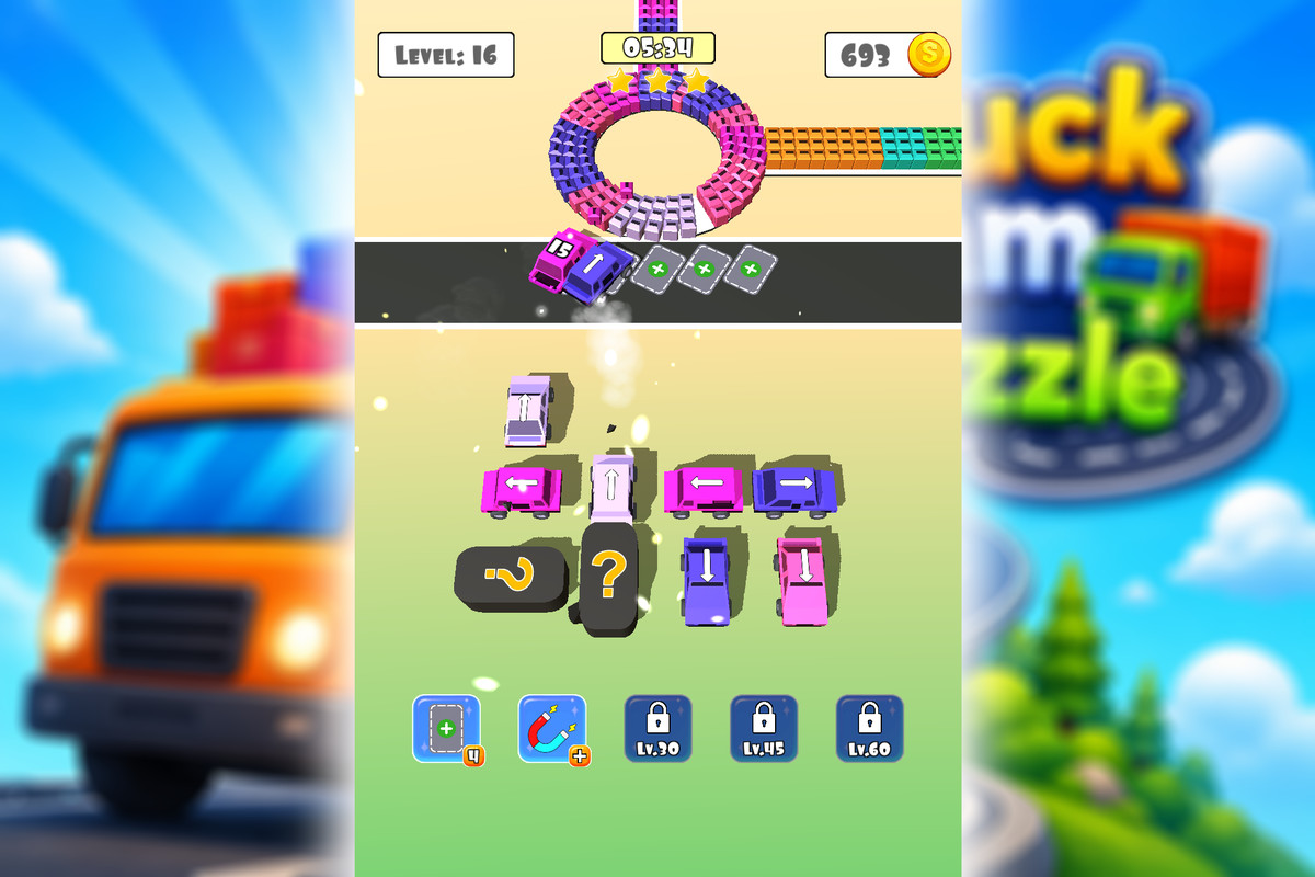 Truck Jam - Complete Mobile Game Template