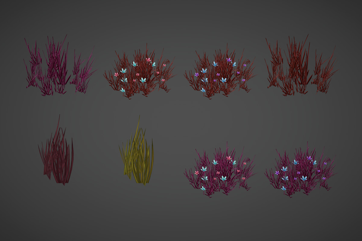 Hand Painted Grass 1