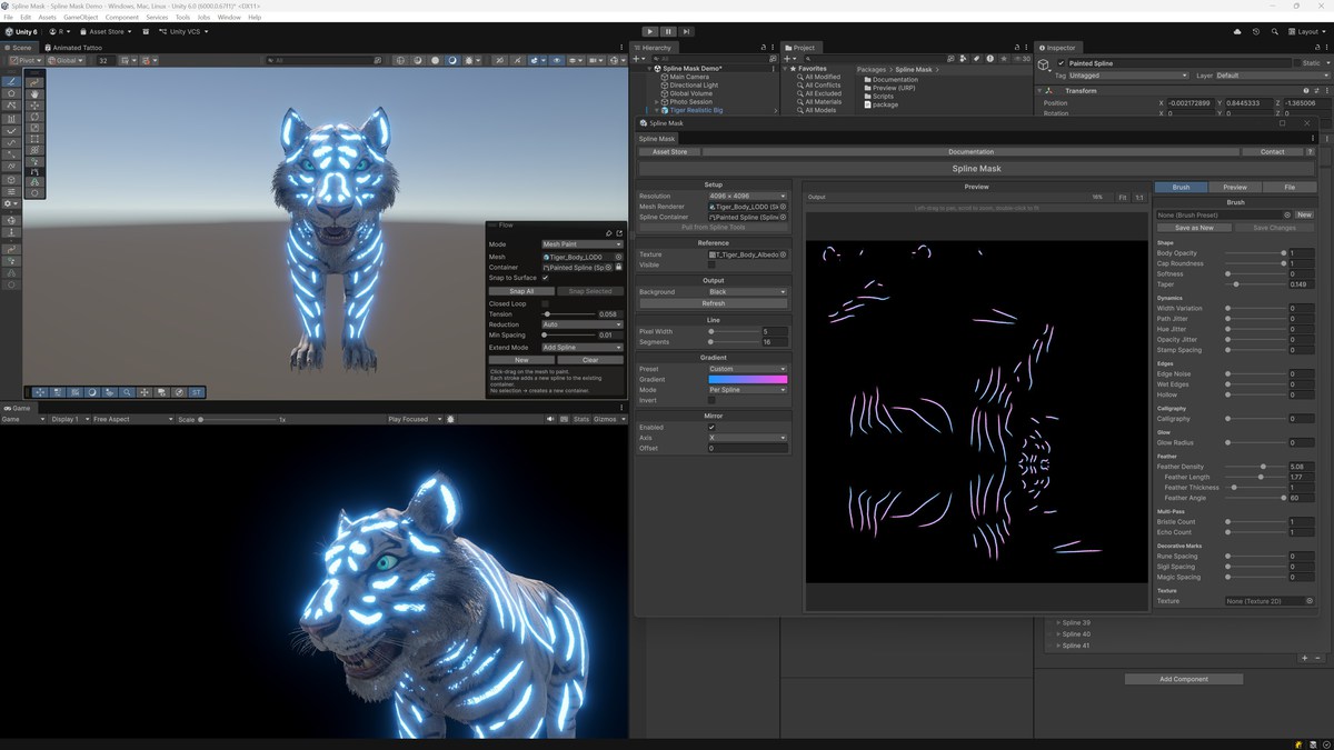 Spline Mask for Unity Splines