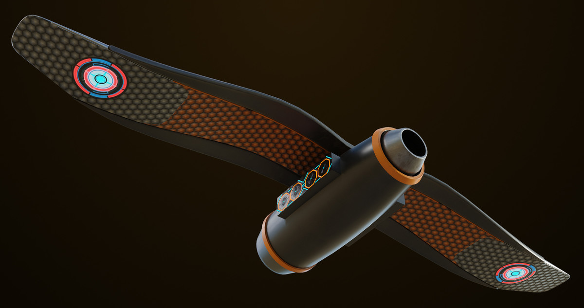 Sci Fi Hoverboard 6 URP HDRP Textures