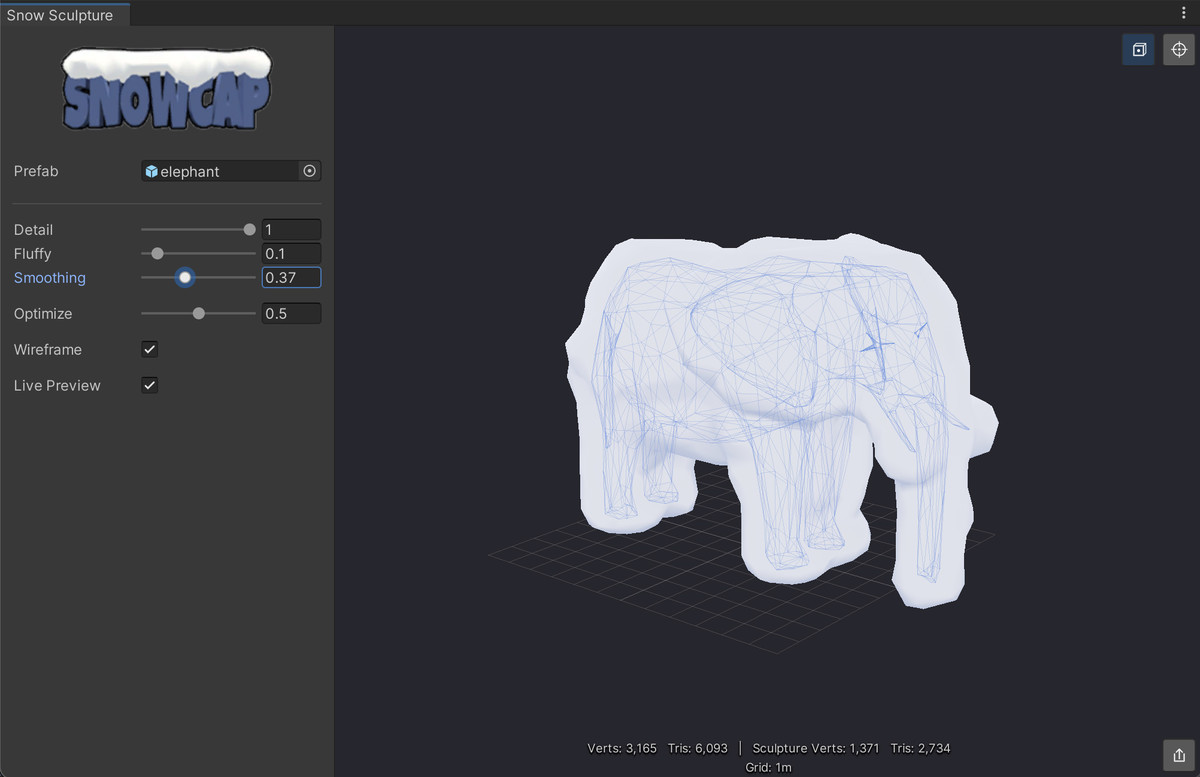 SnowCap - Procedural Snow Mesh
