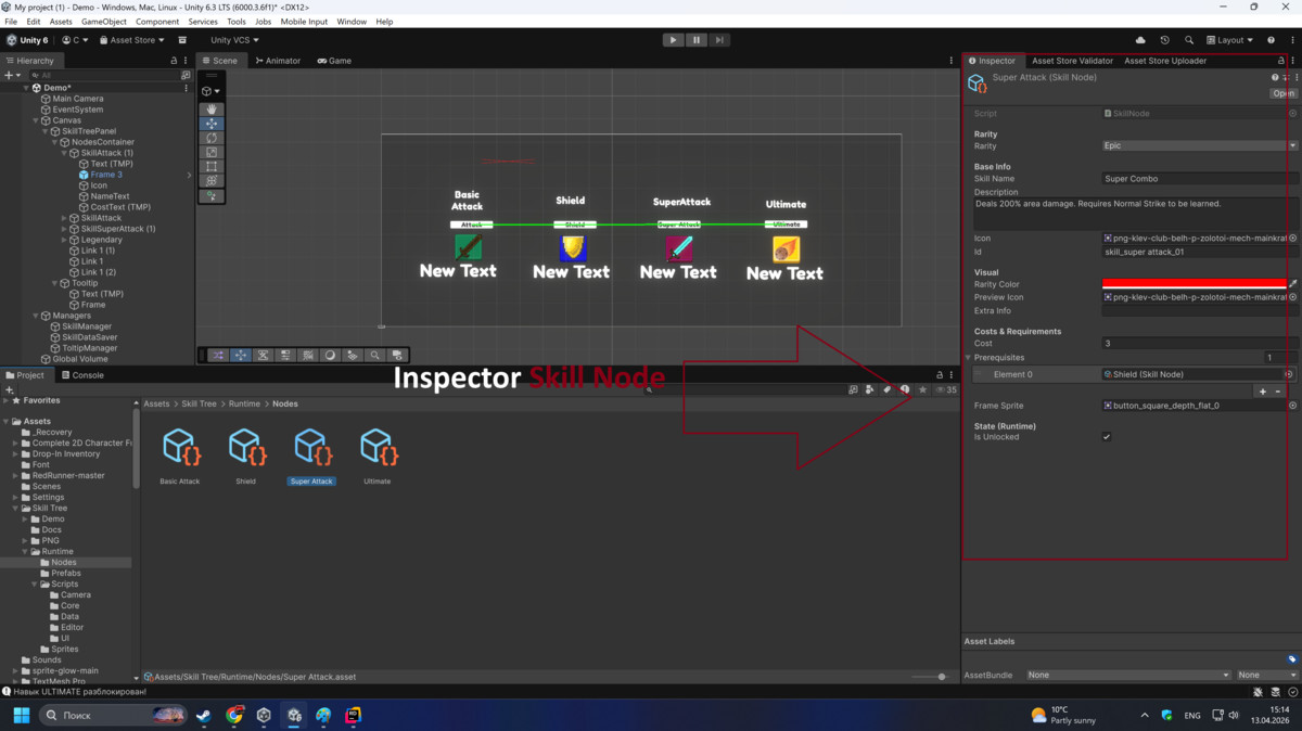 Advanced Skill Tree System with Smart Tooltips & Auto Layout