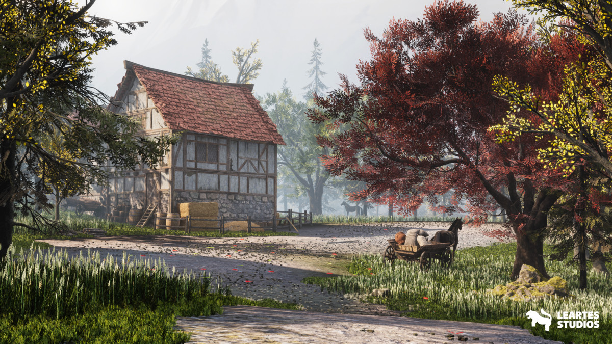 Medieval Lakeside Town