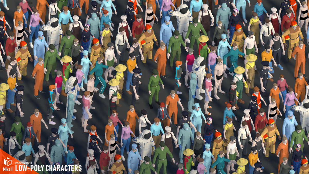 Professions - Low-poly characters