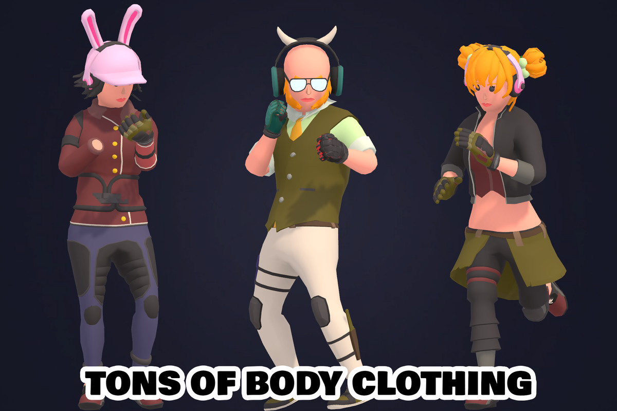 Customizable 3D Battle Royale Characters Vol 3