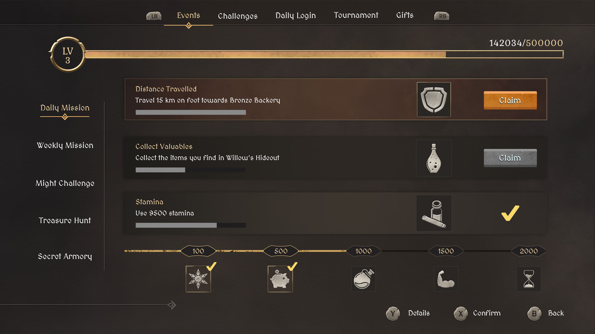 Fantasy RPG GUI