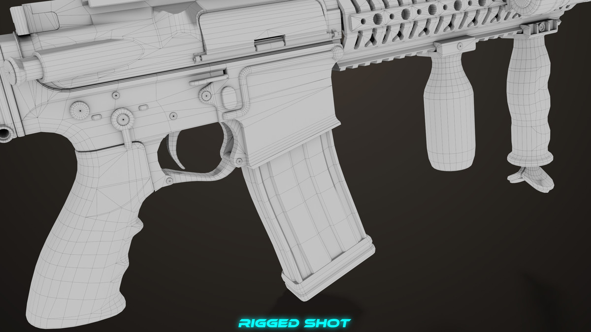 Machine Gun 17 Sandal URP HDRP Textures