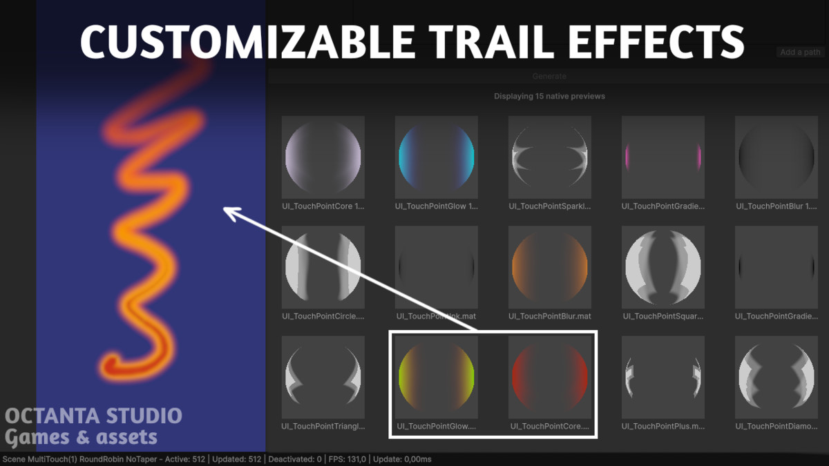 Touch Effect System: customizable VFX feedback for cross-platform input