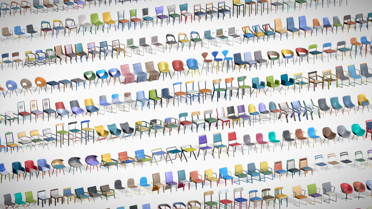 540 Chairs Pack 1 - Lowpoly Midpoly Furniture Collection for Games & Interiors