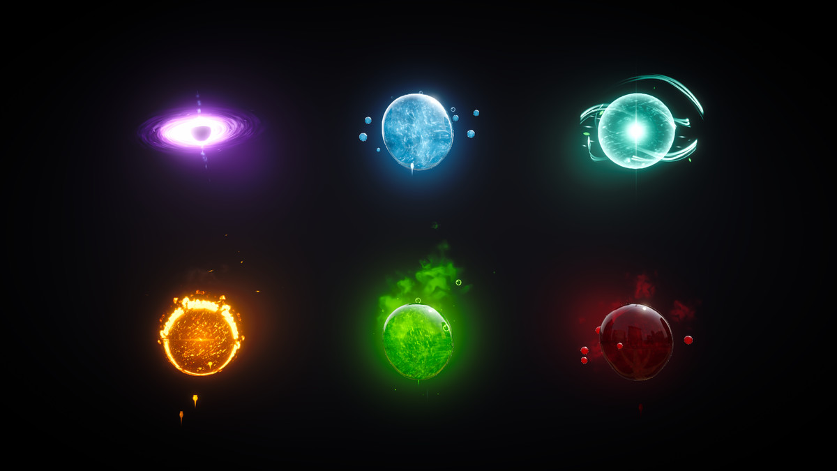 Elemental Orbs VFX - 57 Real-Time Magic Orbs