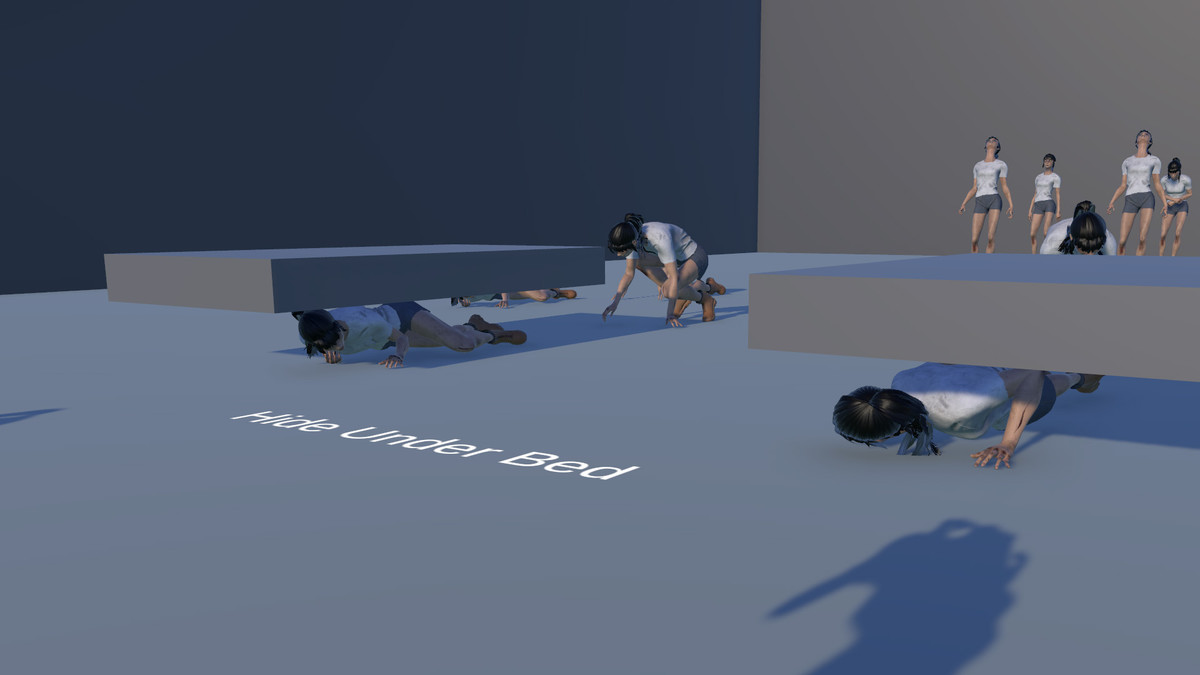 Female Horror Survivor Animations