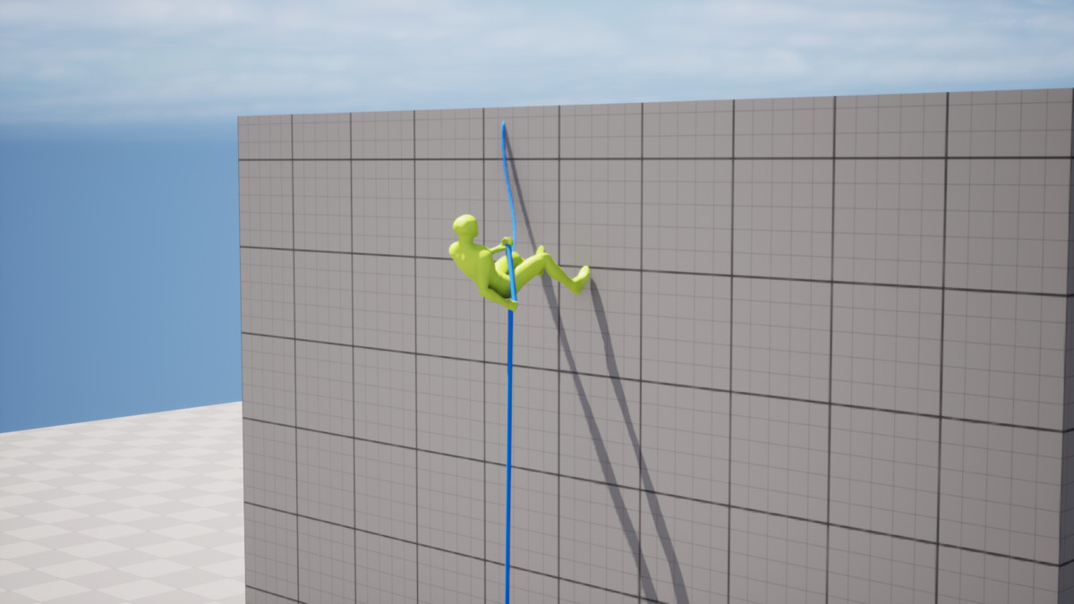 Rappel & Rope Climb Animation